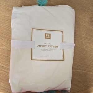 Pottery Barn Teen Tassel Twin Duvet Cover